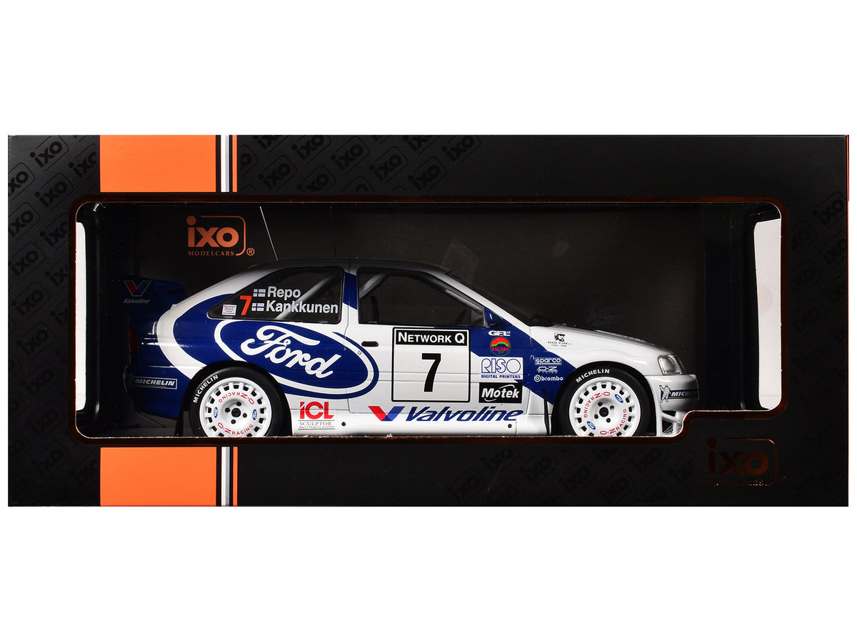 Ford Escort WRC #7 Juha Kankkunen - Juha Repo 2nd Place "RAC Rally" 1/18 Diecast