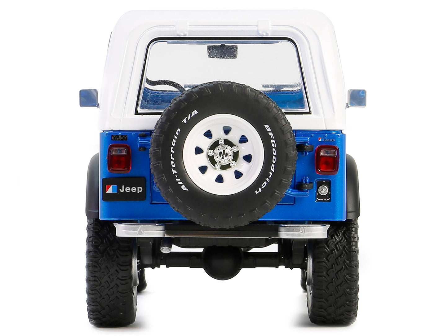 1978 Jeep CJ-7 Renegade Captain Blue Metallic with White Top "Artisan Collection" Series 1/18 T&y Diecast Model Car by Greenlight