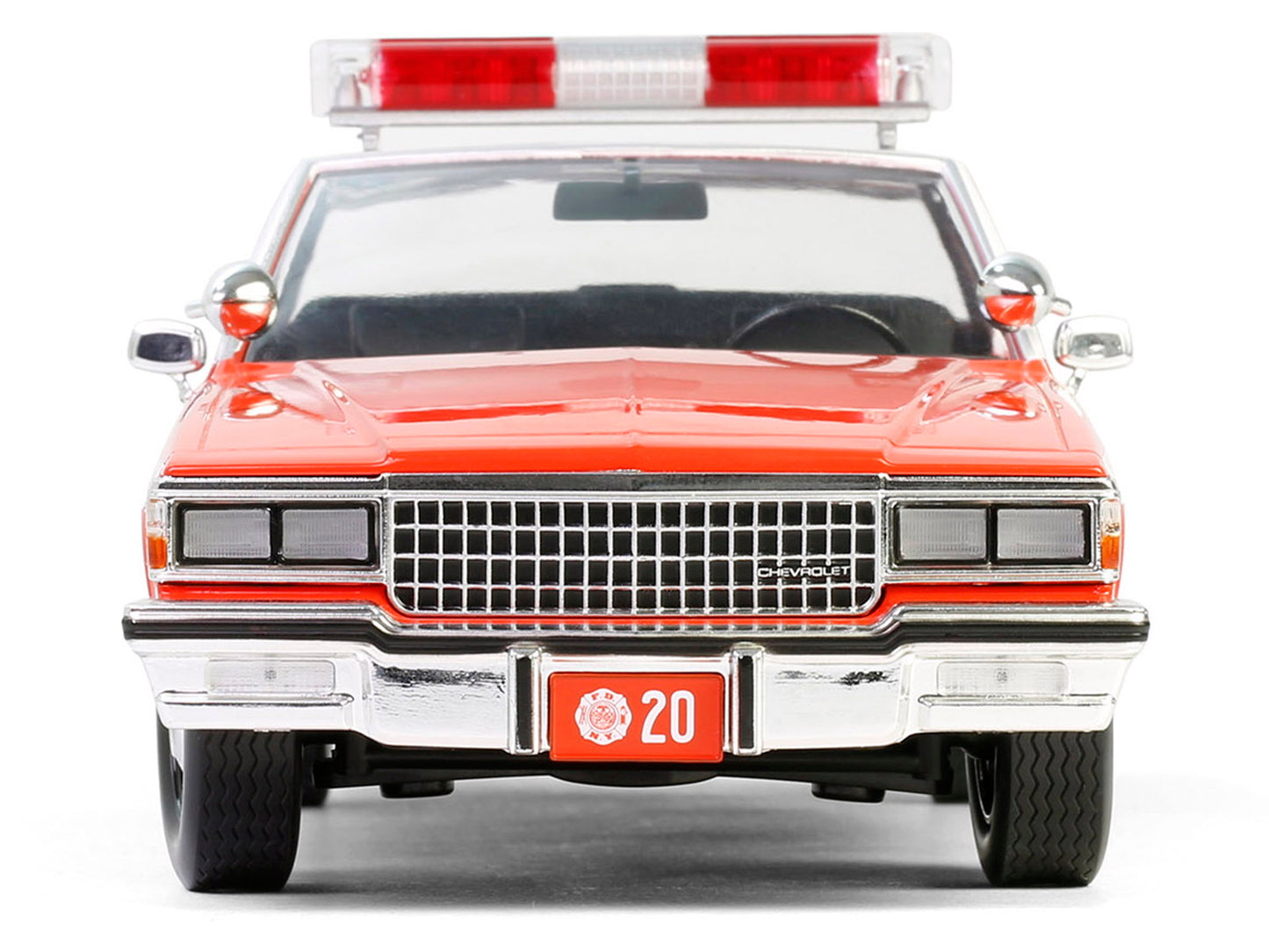 GreenLight 1987 Chevrolet Caprice 9C1 "FDNY (The Official Fire Department City of New York)" Red with White Top and Stripes "Artisan Collection" 1/18 Diecast Model Car by <h2>1987 Greenlight</h2> <p>H