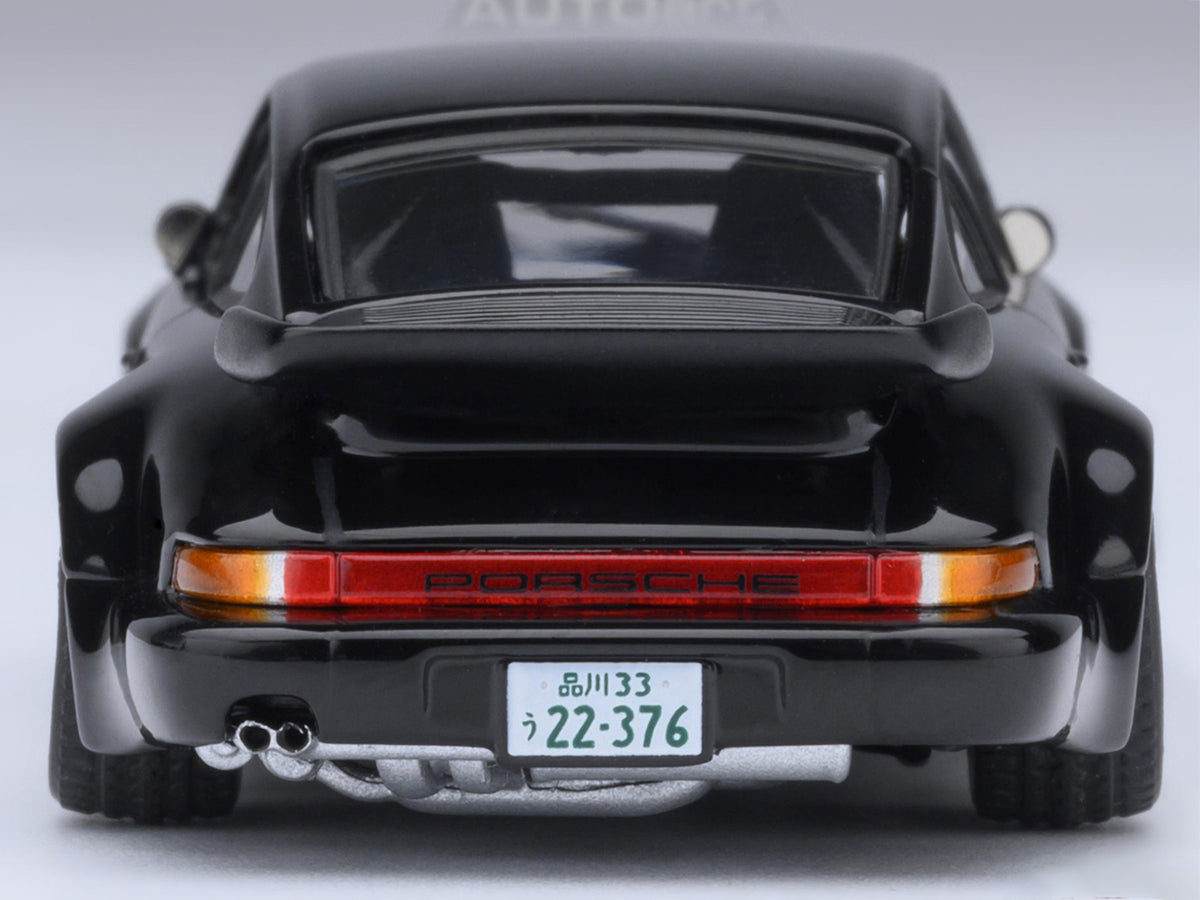Porsche 911 (930) Turbo "Blackbird" Black "Wangan Midnight - Comic #1 Version" Manga 1/64 Model Car by Autoart