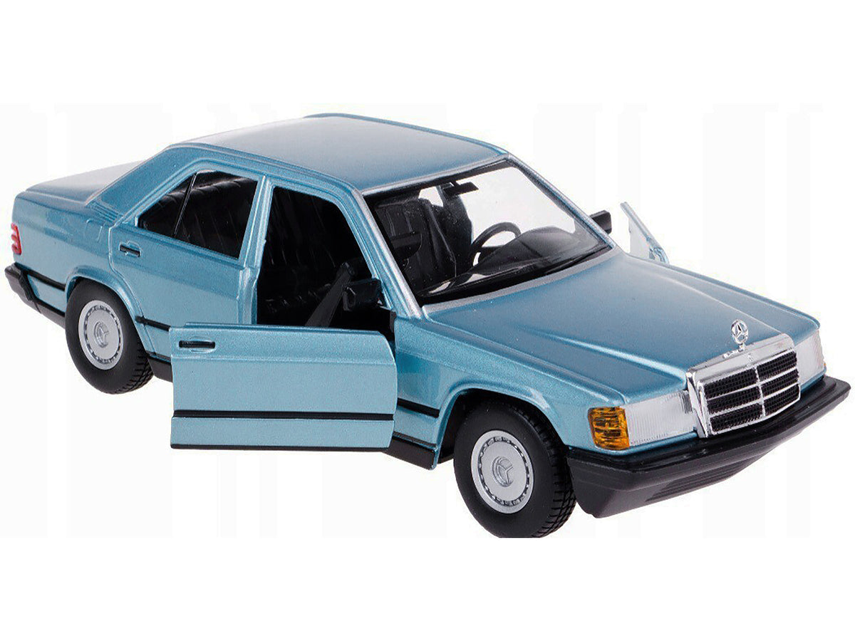 Mercedes-Benz 190 E 2.6 Blue Metallic 1/24 Diecast Model Car - Bburago