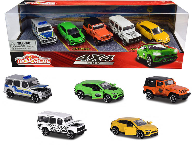 4x4 SUV Giftpack 5 piece Set 1/64 Diecast Cars by Majorette