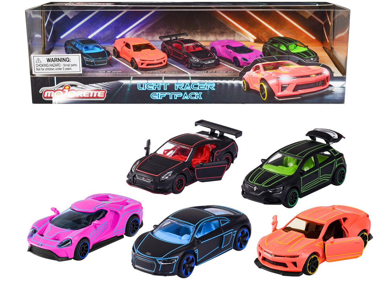 Light Racer Giftpack (2023) 5 Piece Set 1/64 Diecast Cars by Majorette