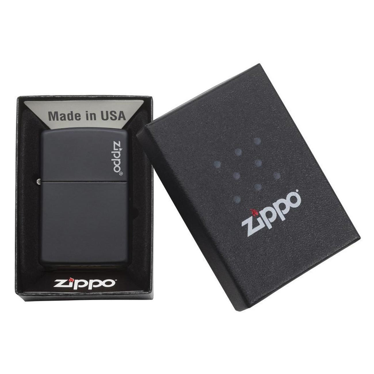 Zippo Windproof Lighter L&M Black Matte w/Zippo Logo