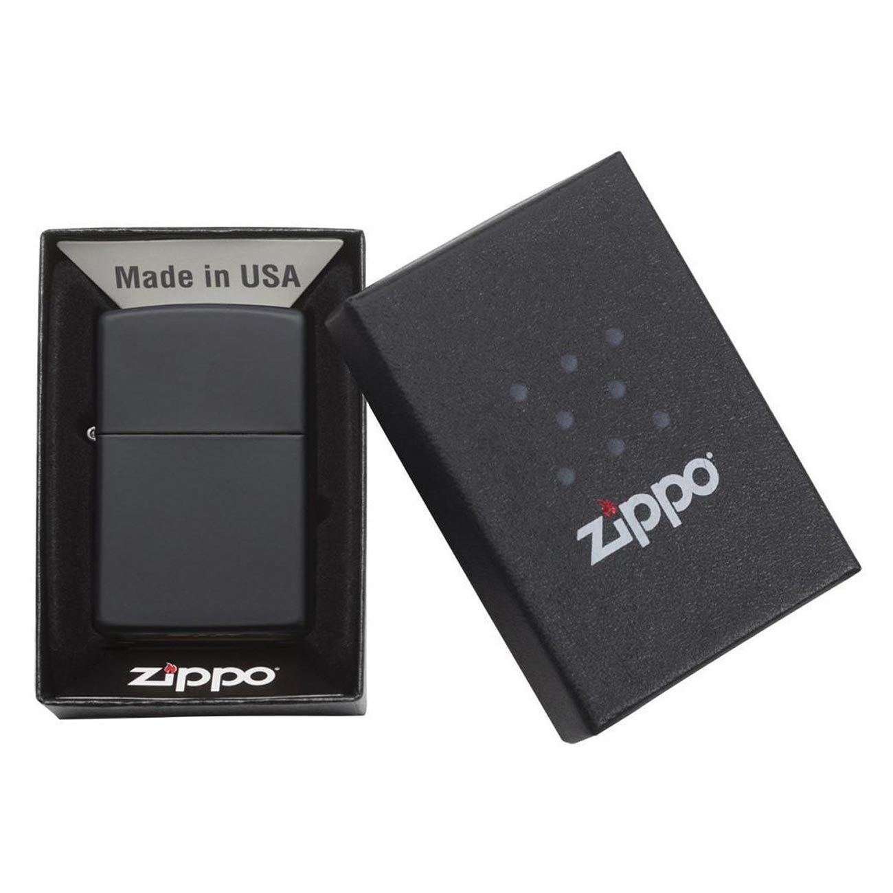 Zippo Windproof L&M Lighter Black Matte