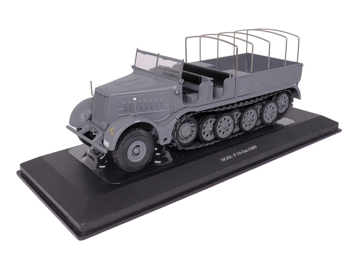 Sd.Kfz. 9 18-Ton FAMO AFV Gray "German Army" 1/43 Diecast by Militaria Die Cast
