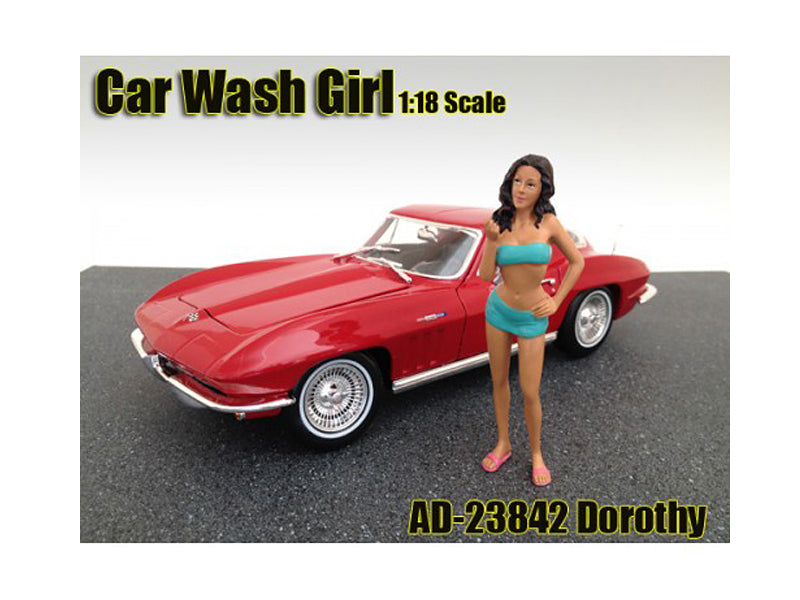 Car Wash Girl Dorothy Figurine for 1/18 Scale Models by American Diorama <h2>Car Diorama</h2> <p>High-quality diecast model perfect collectors and enthusiasts. Features detailed interior exterior craf