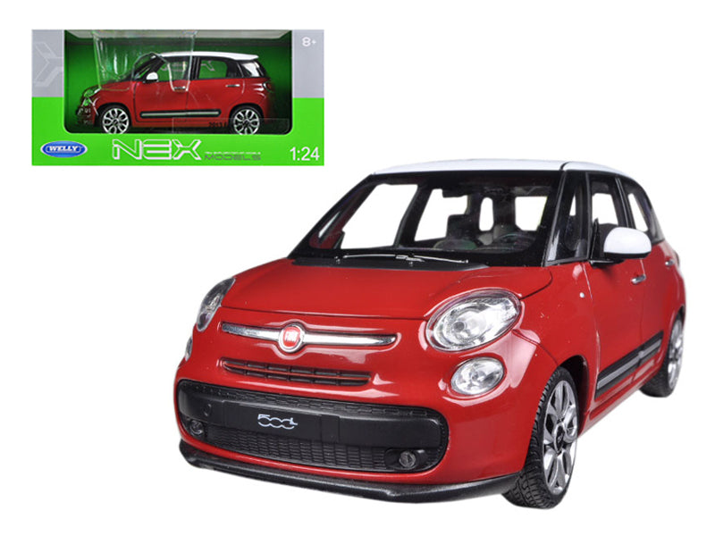 2013 Fiat 500L Red 1/24 Diecast by Welly