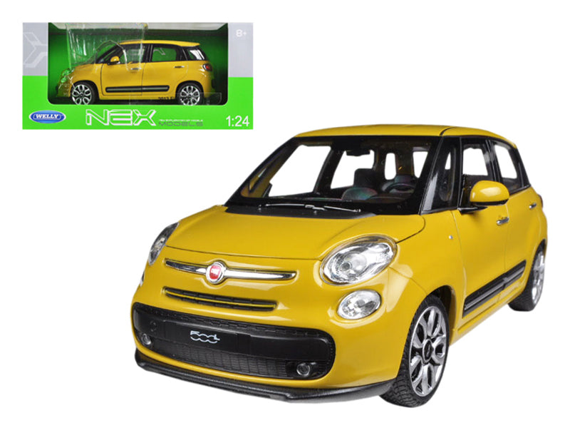 2013 Fiat 500L Yellow 1/24 Diecast by Welly