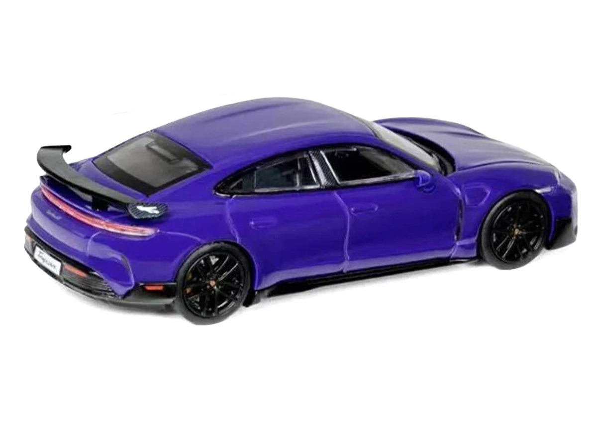 Porsche Taycan Turbo GT Purple 1/64 Diecast by Trends Hobby