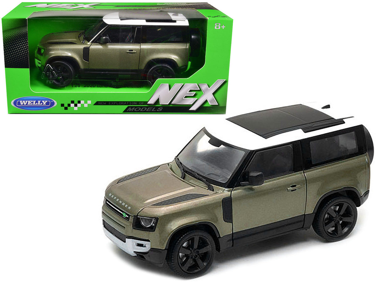 2020 Land Rover Defender Green Metallic with White Top "NEX Models" 1/26 Diecast