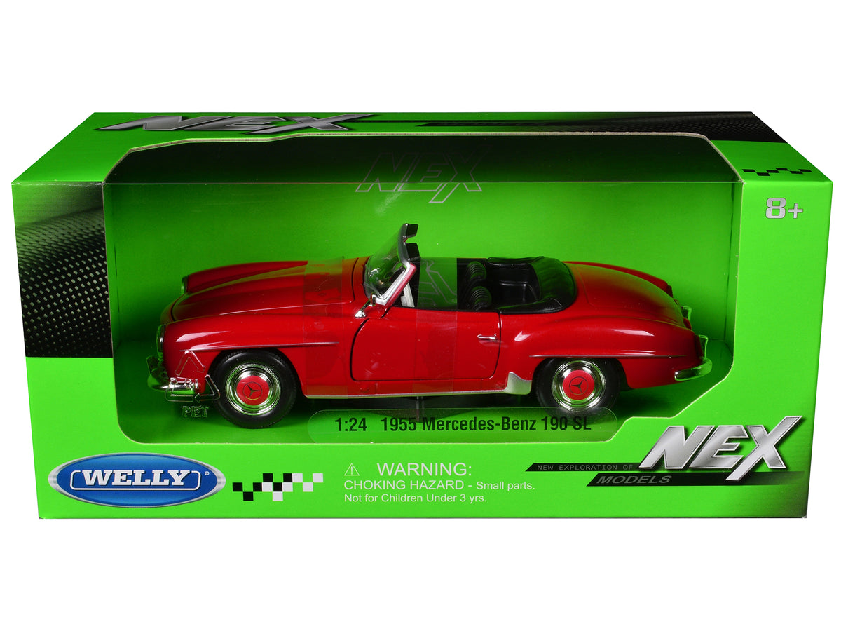 1955 Mercedes-Benz 190 SL Red "NEX Models" Series 1/24 Diecast by Welly