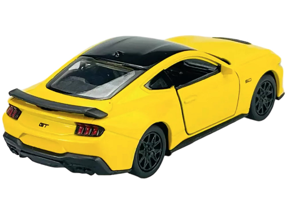 2024 Ford Mustang GT 5.0 Yellow with Black Top "NEX Models" Series 1/25 Diecast