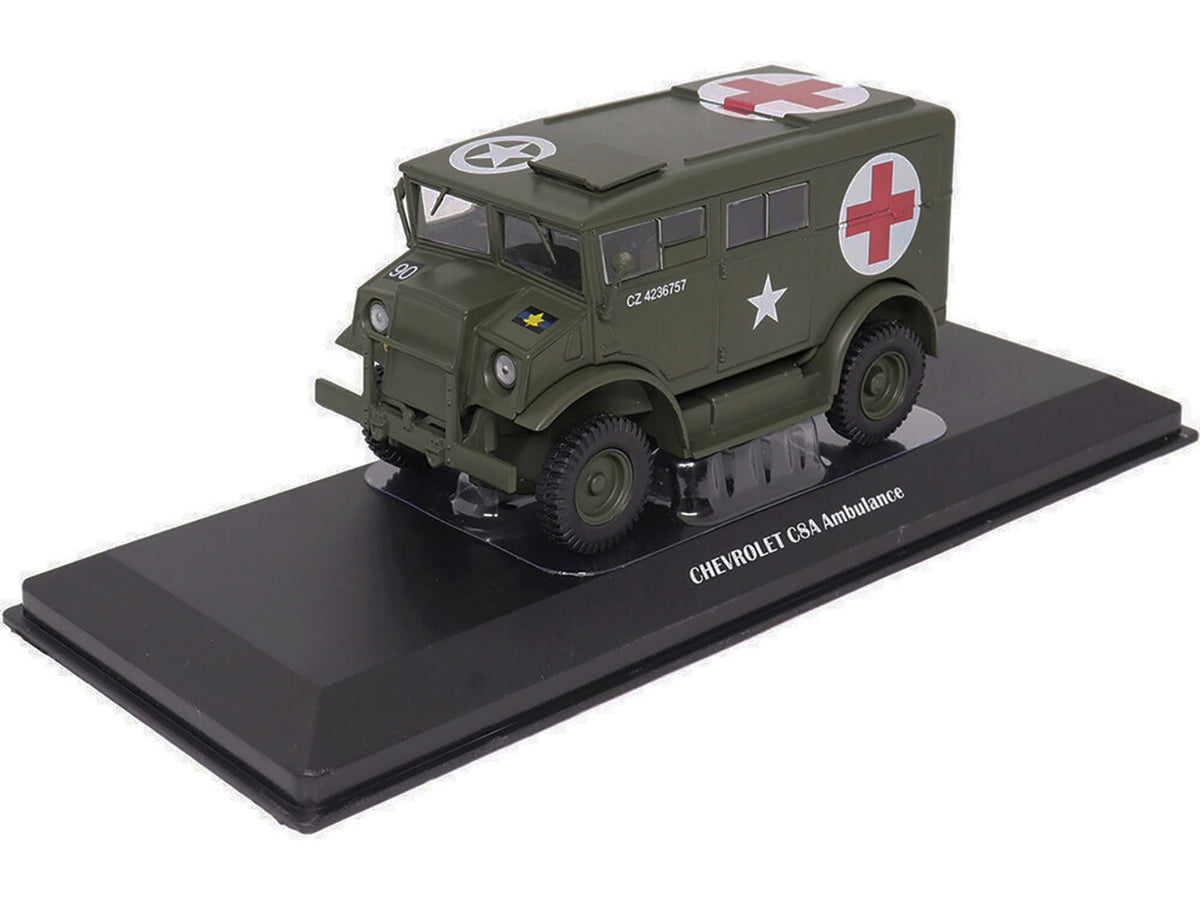 Chevrolet C8A Ambulance Olive Drab "United States Army" 1/43 Diecast