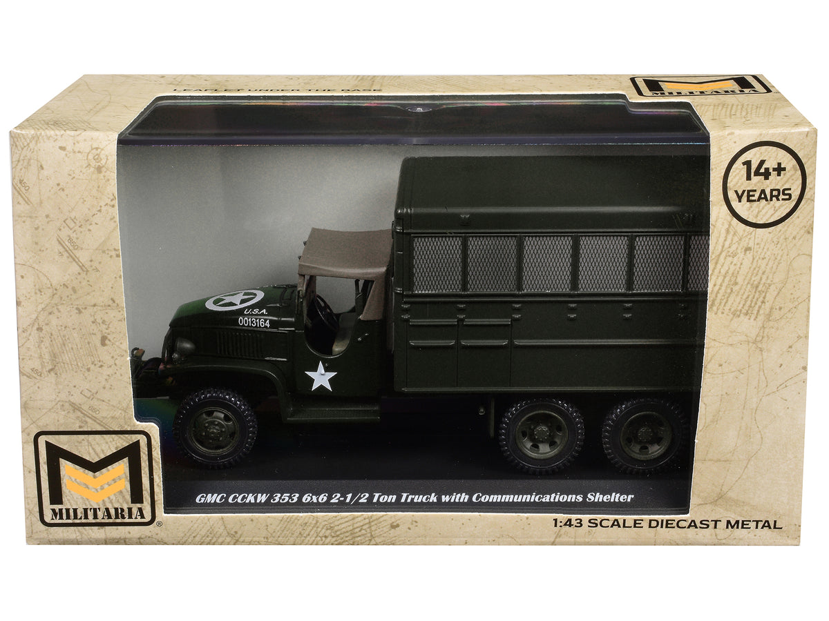 GMC CCKW 353 6x6 2-1/2 Ton Truck Communications Shelter Drab United States Army