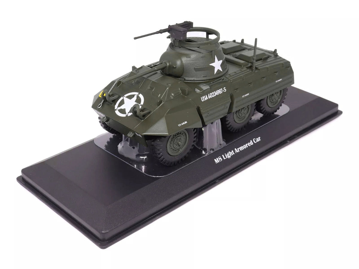 M8 Light Armored Car Olive Drab "United States Army" 1/43 Diecast