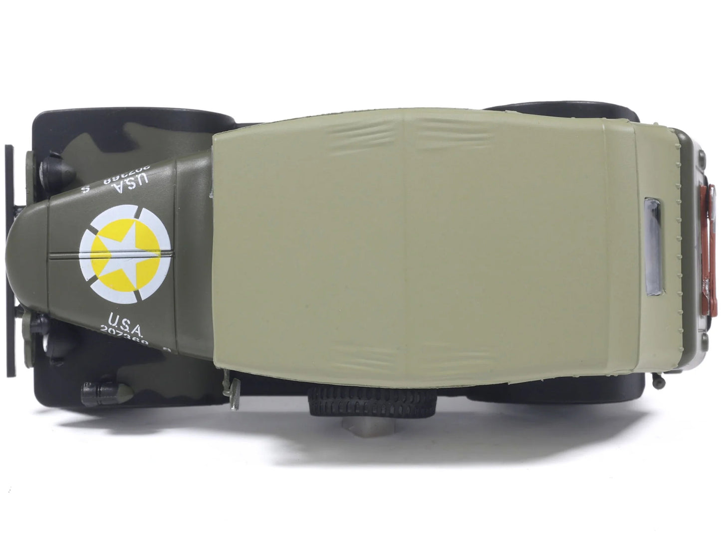Dodge WC-6 Command Car with Canvas Top Olive Drab "2nd Armored Division France" (1944) United States Army 1/43 Diecast Model by Militaria Die Cast