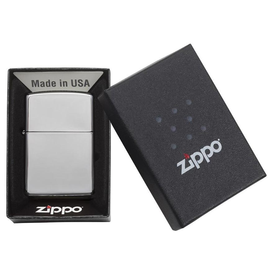 Zippo Windproof Lighter L&M High Polish Chrome