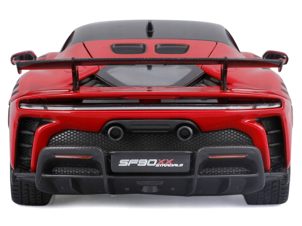 Ferrari SF90 XX Stradale Red Black Top 1/24 Diecast Model Car - Bburago