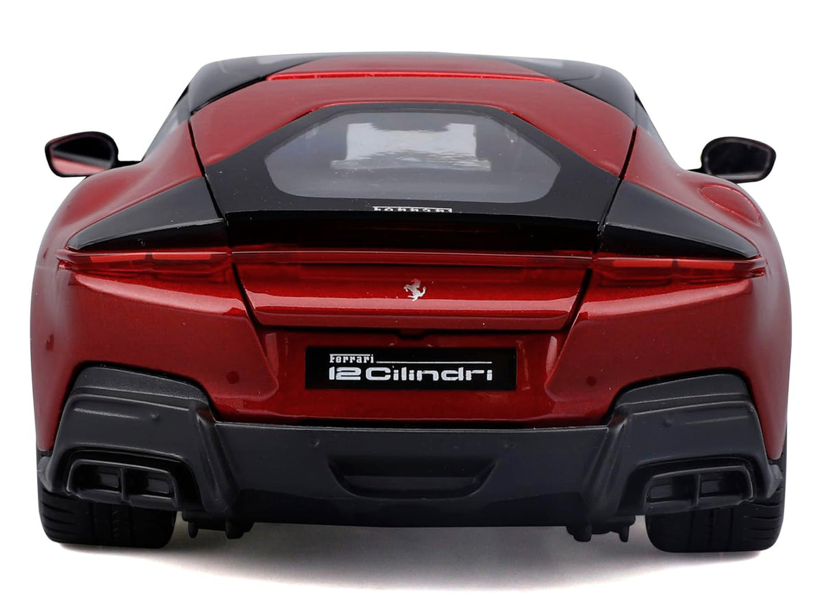 Ferrari 12Cilindri Red Metallic with Black Top 1/24 Diecast Model Car - Bburago