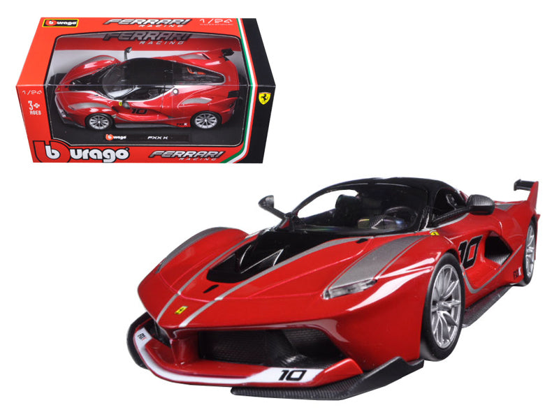 Ferrari Racing FXX-K #10 Red 1/24 Diecast Model Car - Bburago