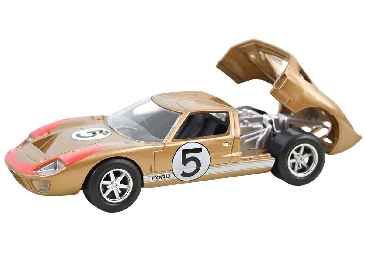 1966 Ford GT40 MKII #5 Kandy Gold White Stripes Red Graphics 1/43 Diecast