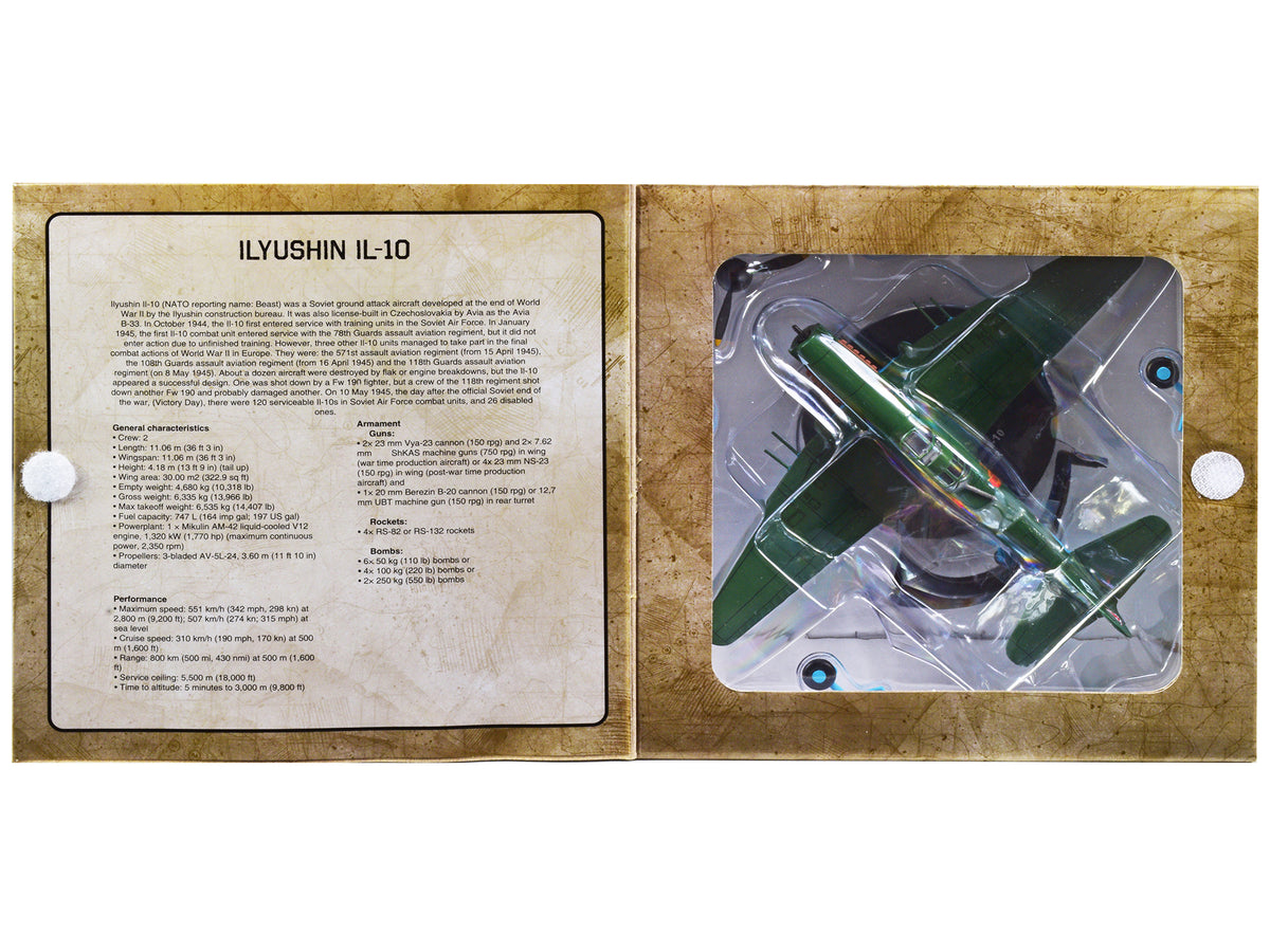 Ilyushin IL-10 Ground Attack Aircraft (USSR 1944) 1/72 Diecast
