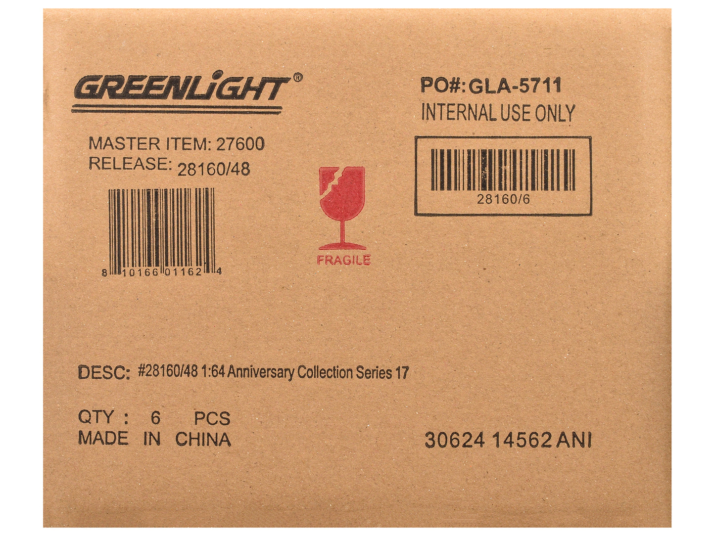 GreenLight "Anniversary Collection" Set of 6 pieces Series 17 1/64 Diecast Model Cars by <h2>"Anniversary Greenlight</h2> <p>High-quality car perfect for collectors and enthusiasts. Features detailed