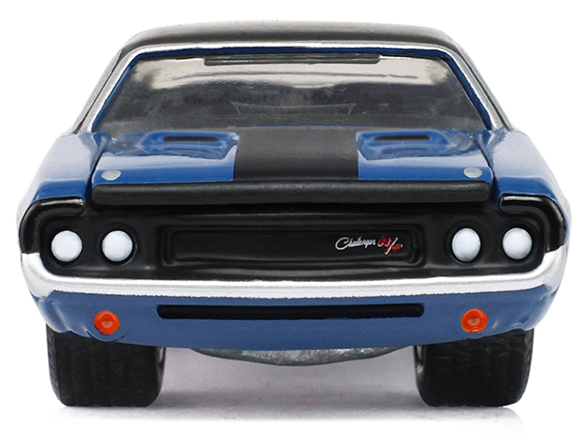 1970 Dodge Challenger Blue Black Top 18 1/64 Diecast Model Car - Greenlight