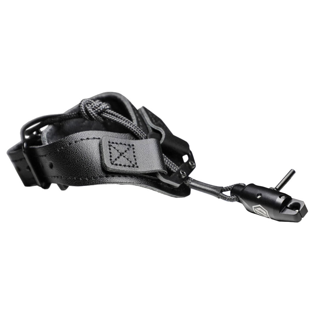 Scott "Quick-Shot" Buckle Strap Leather Single Caliper Bow Release Black