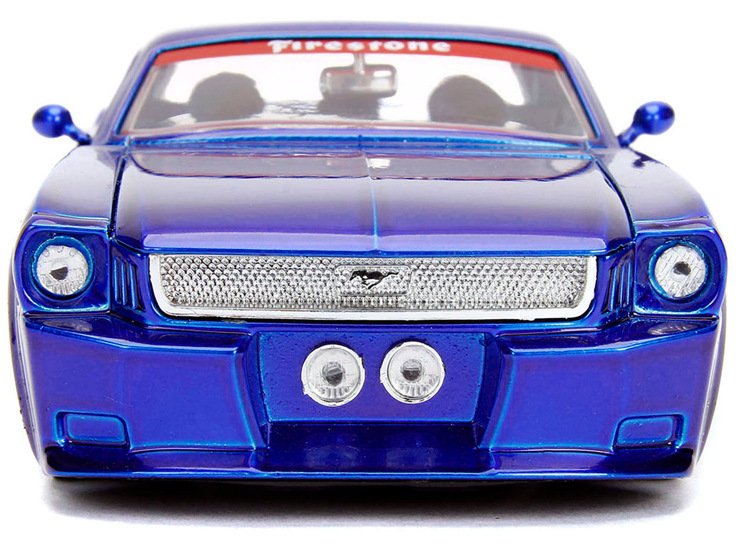 1965 Ford Mustang #5 "L. John's Racing" Candy Blue with Flame Graphics "Bigtime Muscle" Series 1/24 Diecast Model Car by Jada <h2>1965 Jada</h2> <p>High-quality perfect for collectors and enthusiasts.