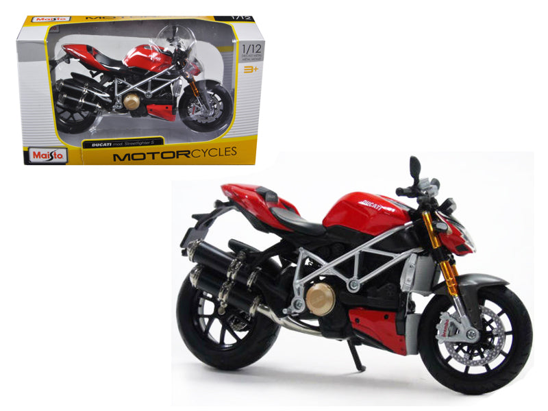 Ducati Mod Streetfighter S Red 1/12 Diecast Motorcycle Model - Maisto