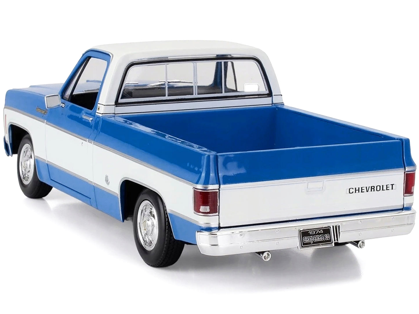 Maisto 1974 Chevrolet C10 Cheyenne Super Pickup Truck Blue and White "Special Edition" Series 1/18 Diecast Model Car by <h2>1974 Maisto</h2> <p>High-quality perfect for collectors enthusiasts. Feature