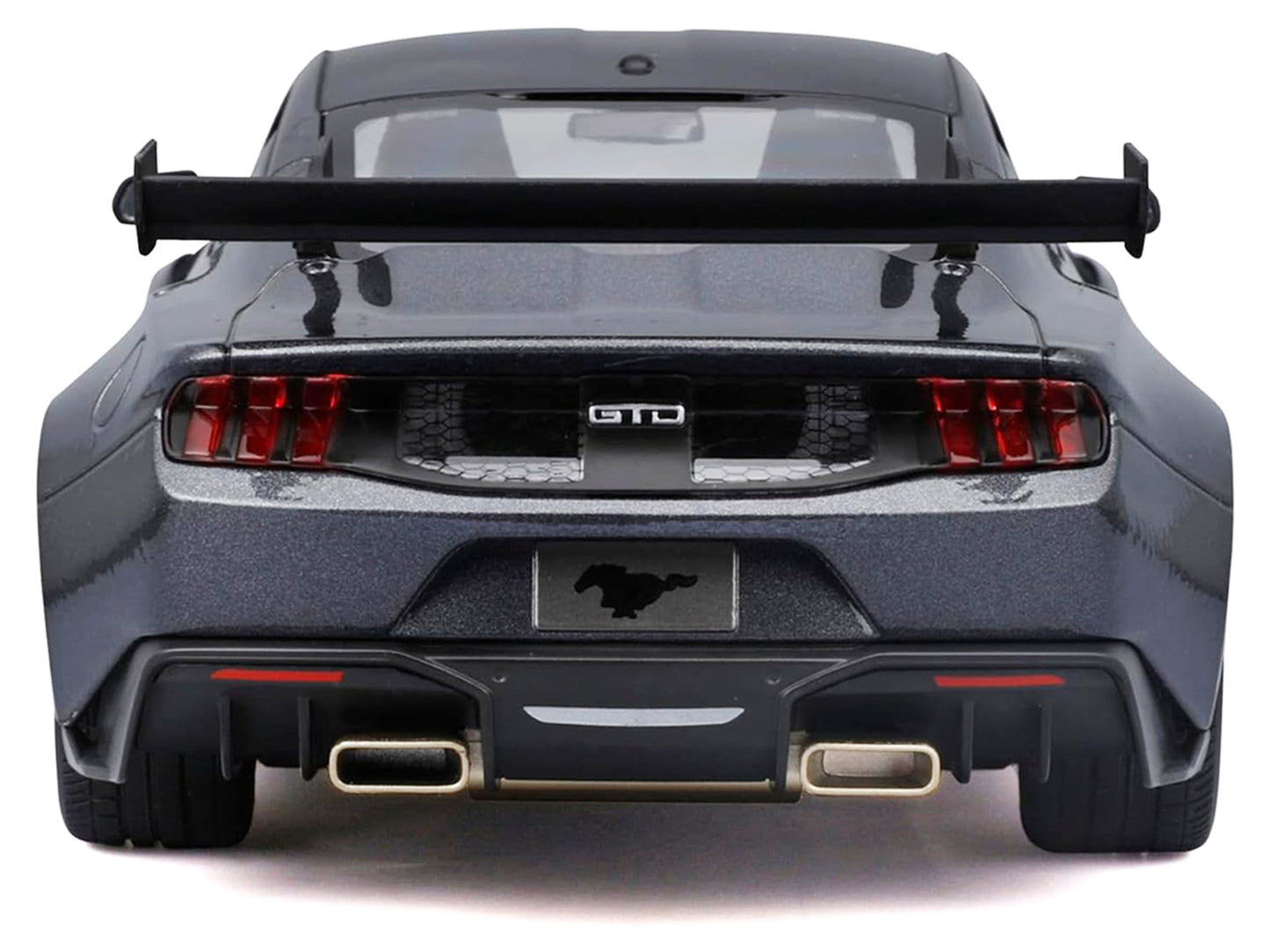 2025 Ford Mustang GTD Dark Gray Metallic with Black Top "Special Edition" Series 1/18 Diecast Model Car by Maisto