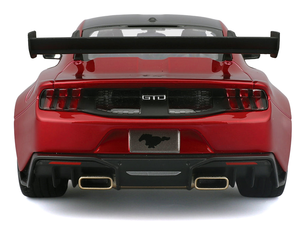2025 Ford Mustang GTD Red Metallic with Black Top 1/18 Diecast Model Car