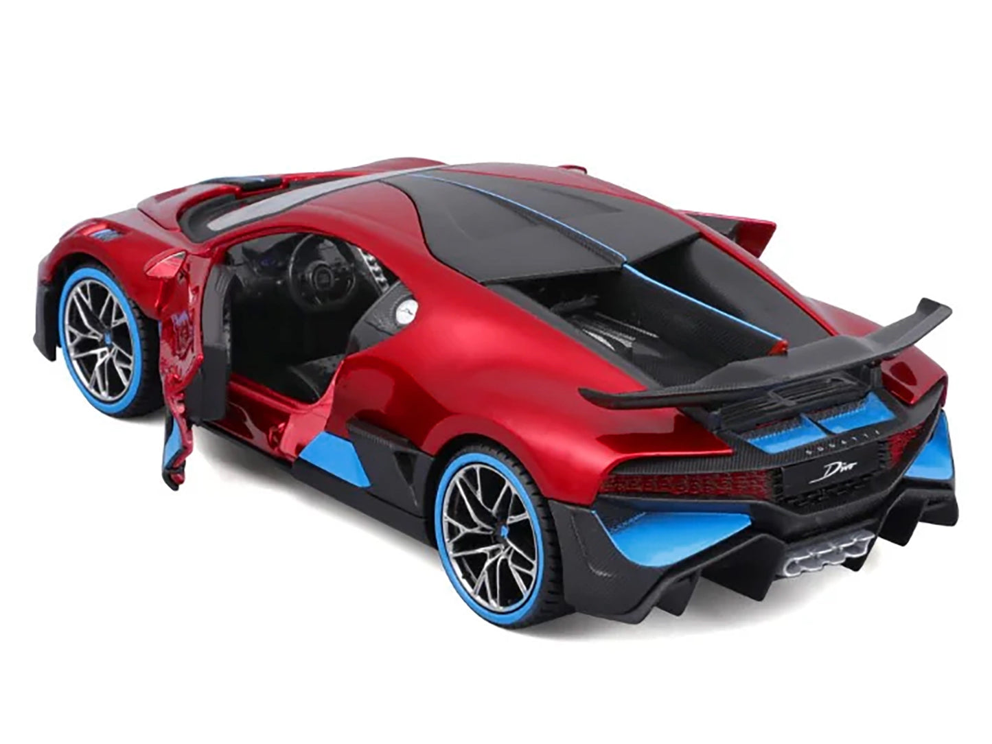 Maisto Bugatti Divo Red Metallic with Carbon and Blue Accents "Special Edition" 1/24 Diecast Model Car by <h2>Bugatti Maisto</h2> <p>High-quality perfect for collectors enthusiasts. Features detailed