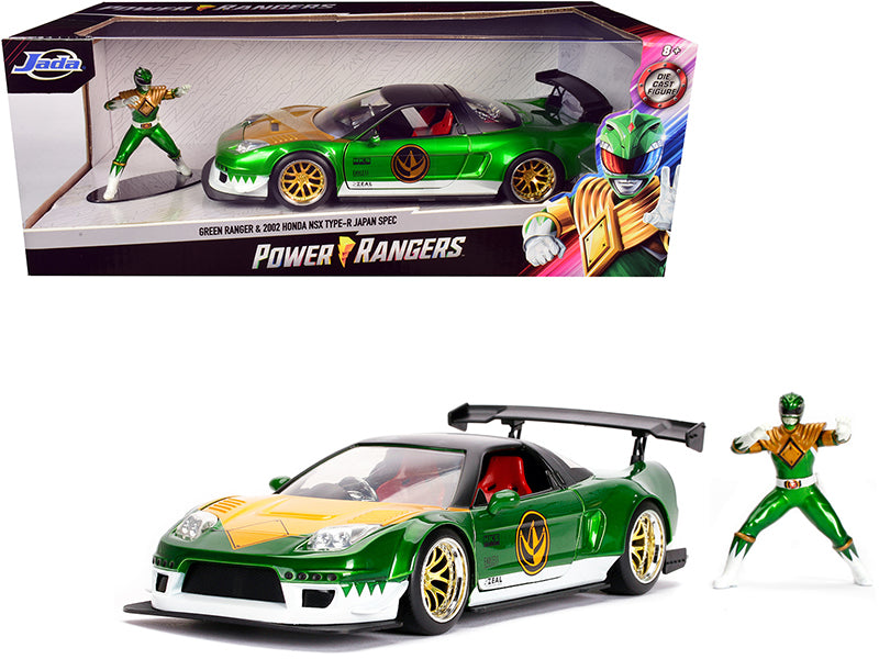 2002 Honda NSX Type-R Japan Spec RHD (Right Hand Drive) and Green Ranger Diecast Figurine "Power Rangers" 1/24 Model Car by Jada <h2>2002 Jada</h2> <p>High-quality perfect for collectors enthusiasts.