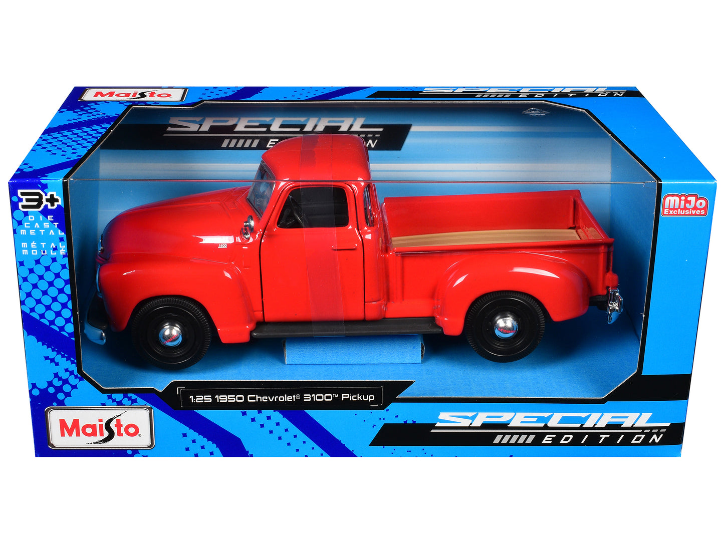 1950 Chevrolet 3100 Pickup Truck Omaha Orange 1/25 Diecast Model Car by Maisto