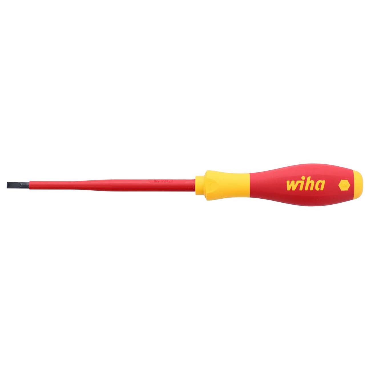 Wiha Insulated SoftFinish Slotted Screwdriver 4.5mm (3/16") x 125mm