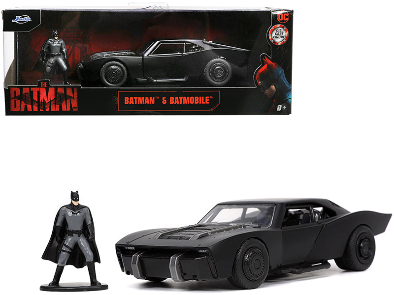 Batmobile Matt Black with Batman Diecast Figurine "The Batman" (2022) Movie "DC Comics" 1/32 Model Car by Jada <h2>Batmobile Jada</h2> <p>High-quality perfect for collectors and enthusiasts. Features