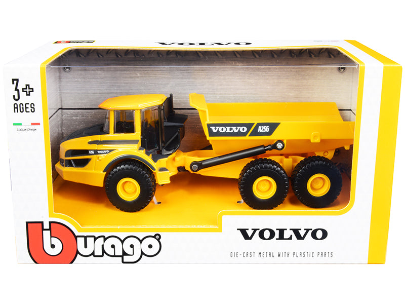 Volvo A25G Articulated Hauler Yellow 1/50 Diecast Model - Bburago
