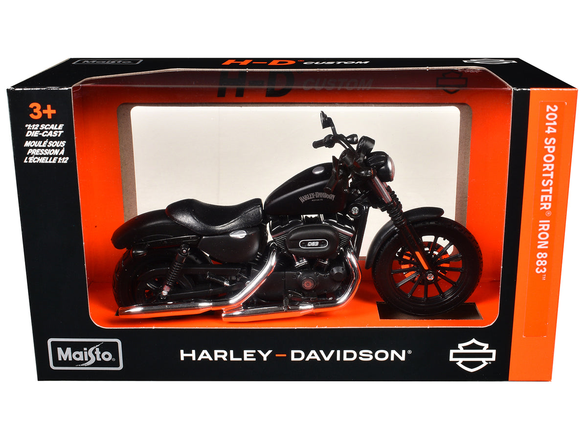 2014 Harley Davidson Sportster Iron 883 1/12 Diecast Motorcycle Model - Maisto