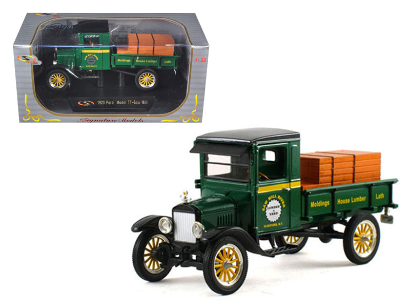 1923 Ford Model TT Lamber Truck Green 1/32 Diecast by Signature Models