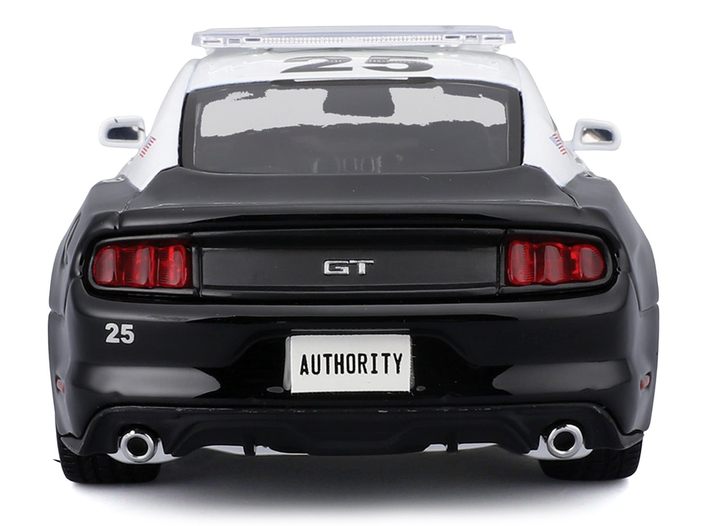 2015 Ford Mustang GT 5.0 "Police" Black and White "Authority" Series 1/24 Diecast Model Car by Maisto