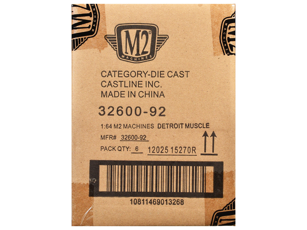 of 6 Cars IN CASES Release 92 1/64 Diecast Model Car - M2