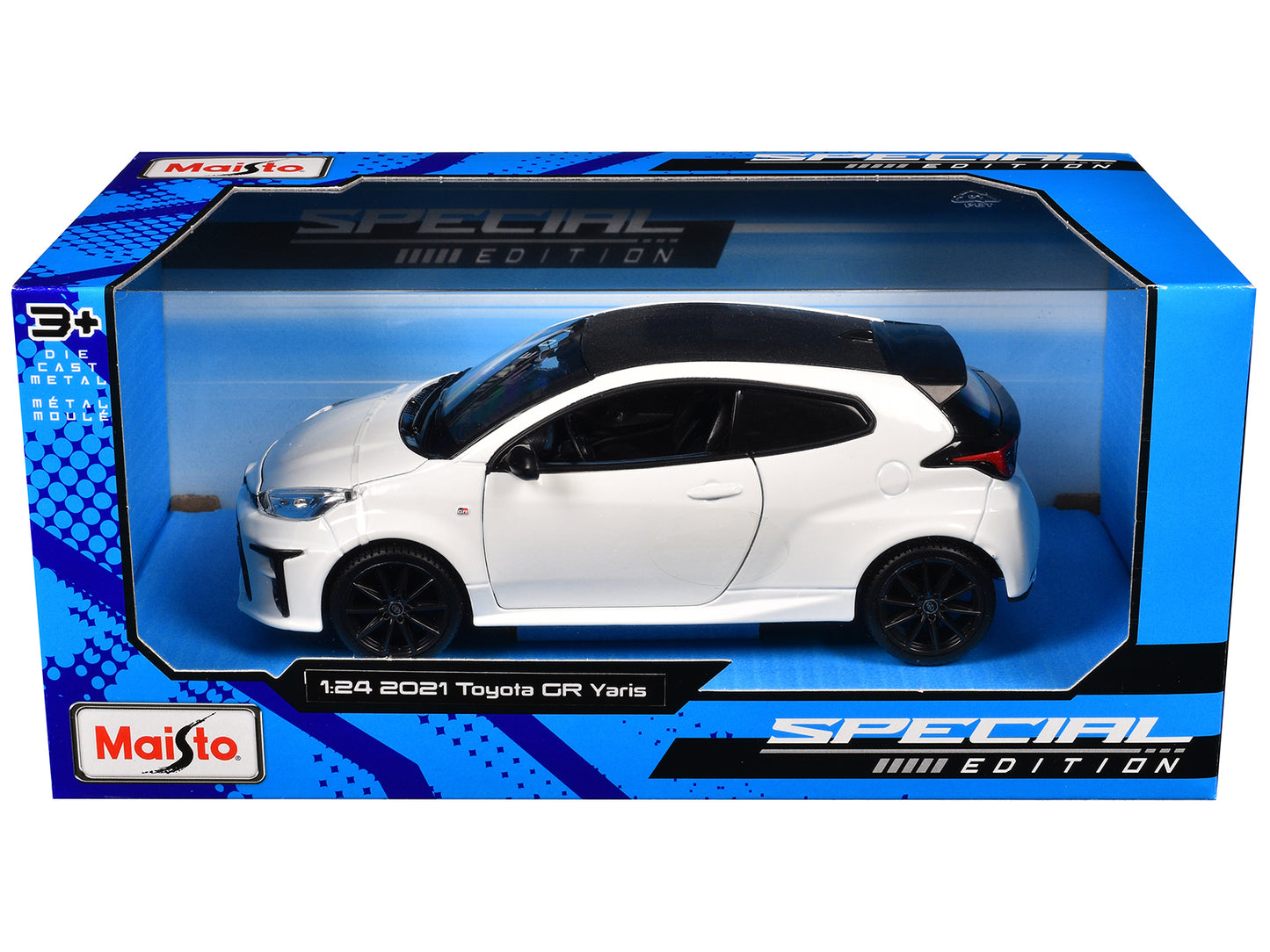 Maisto 2021 Toyota GR Yaris White with Carbon Top "Special Edition" Series 1/24 Diecast Model Car by <h2>2021 Maisto</h2> <p>High-quality perfect for collectors and enthusiasts. Features detailed inte