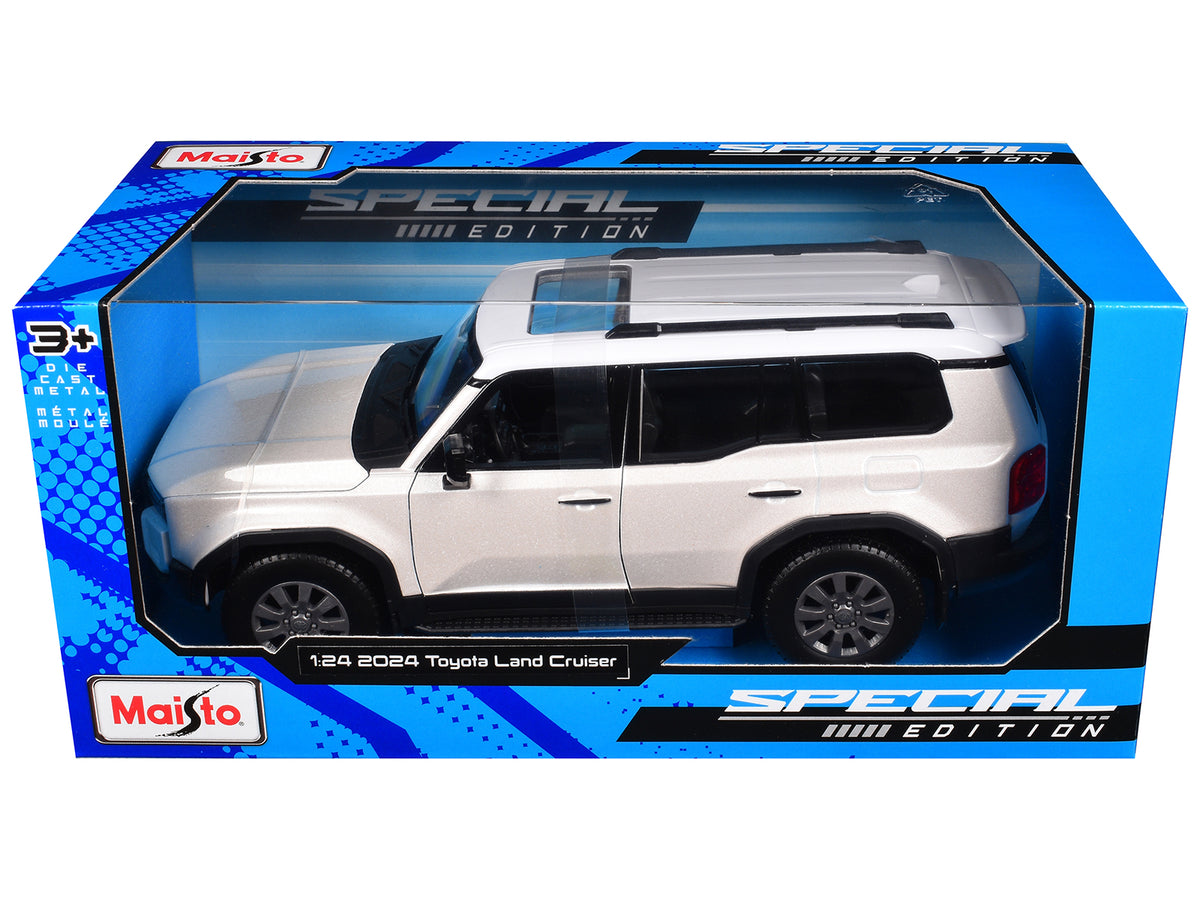 2024 Toyota Land Cruiser Pearl White Metallic 1/24 Diecast Model Car - Maisto