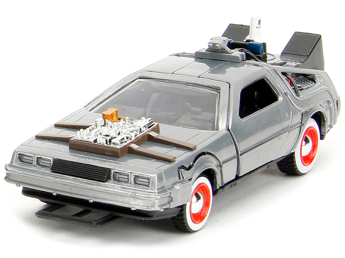 "Back to the Future" Delorean Set of 3 pieces 1/32 Diecast Model Car - Jada