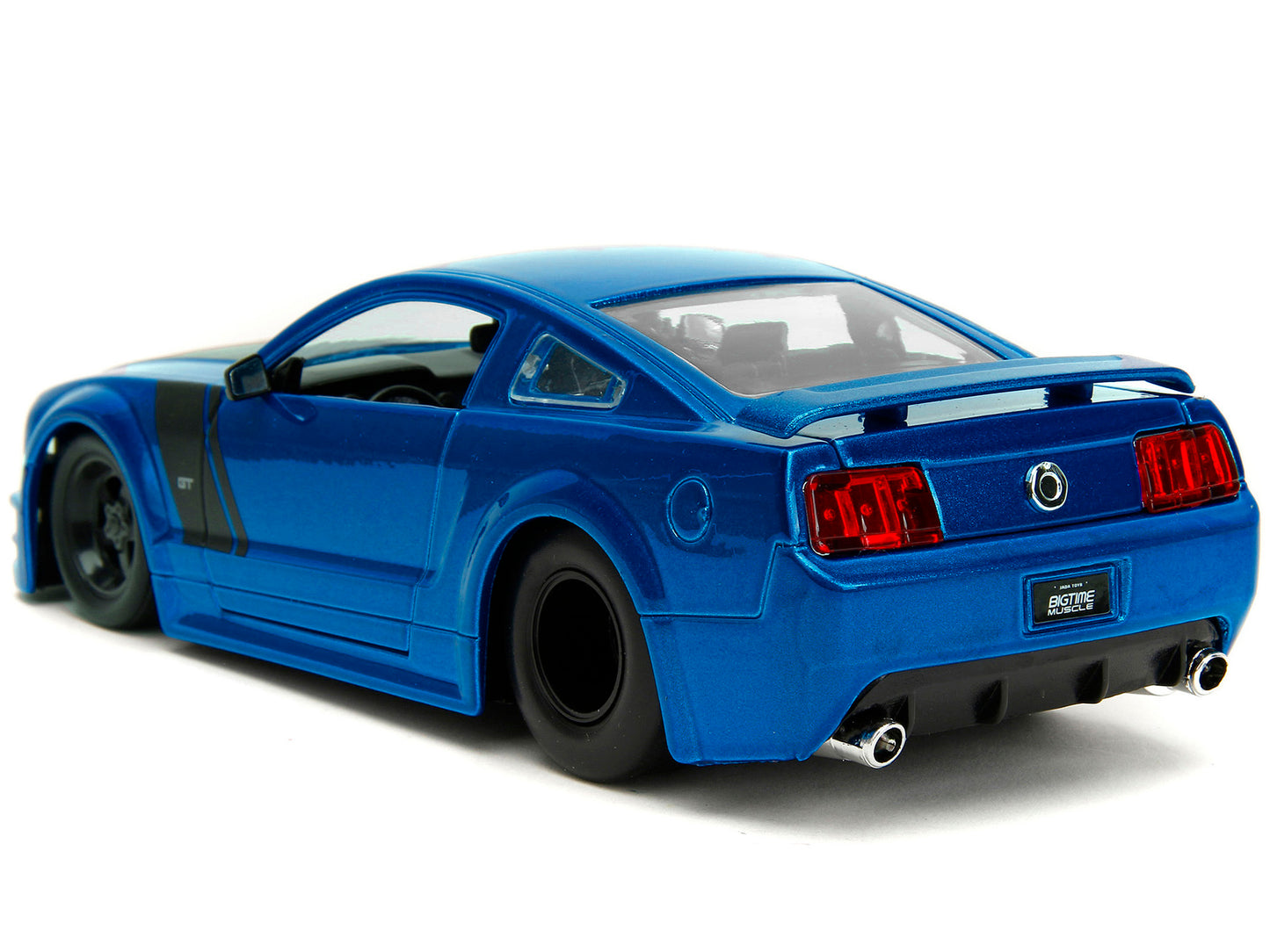 2006 Ford Mustang GT Blue Metallic with Matt Black Hood and Stripes "Bigtime Muscle" Series 1/24 Diecast Model Car by Jada <h2>2006 Jada</h2> <p>High-quality perfect for collectors enthusiasts. Featur