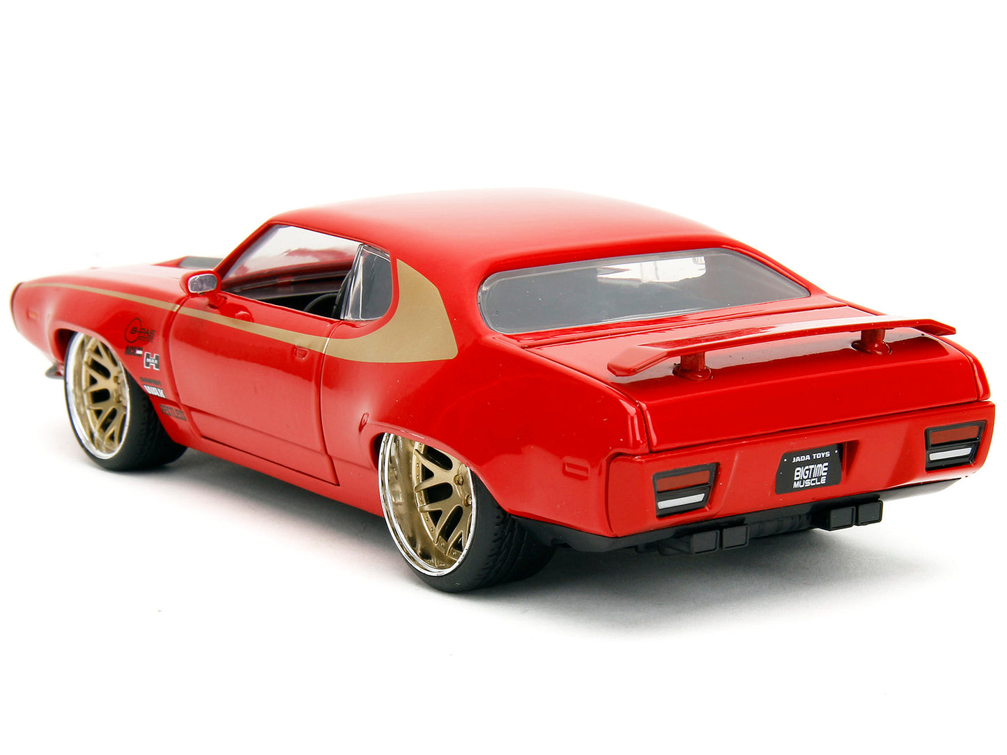 1972 Plymouth GTX Red with Gold Graphics "Bigtime Muscle" Series 1/24 Diecast Model Car by Jada <h2>1972 Jada</h2> <p>High-quality perfect for collectors and enthusiasts. Features detailed interior ex